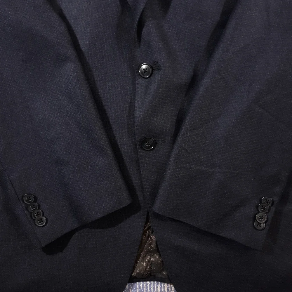 Joseph Abboud Wool Suit Jacket Blazer Mens 50 R Blue Vitale Barberis Canonico